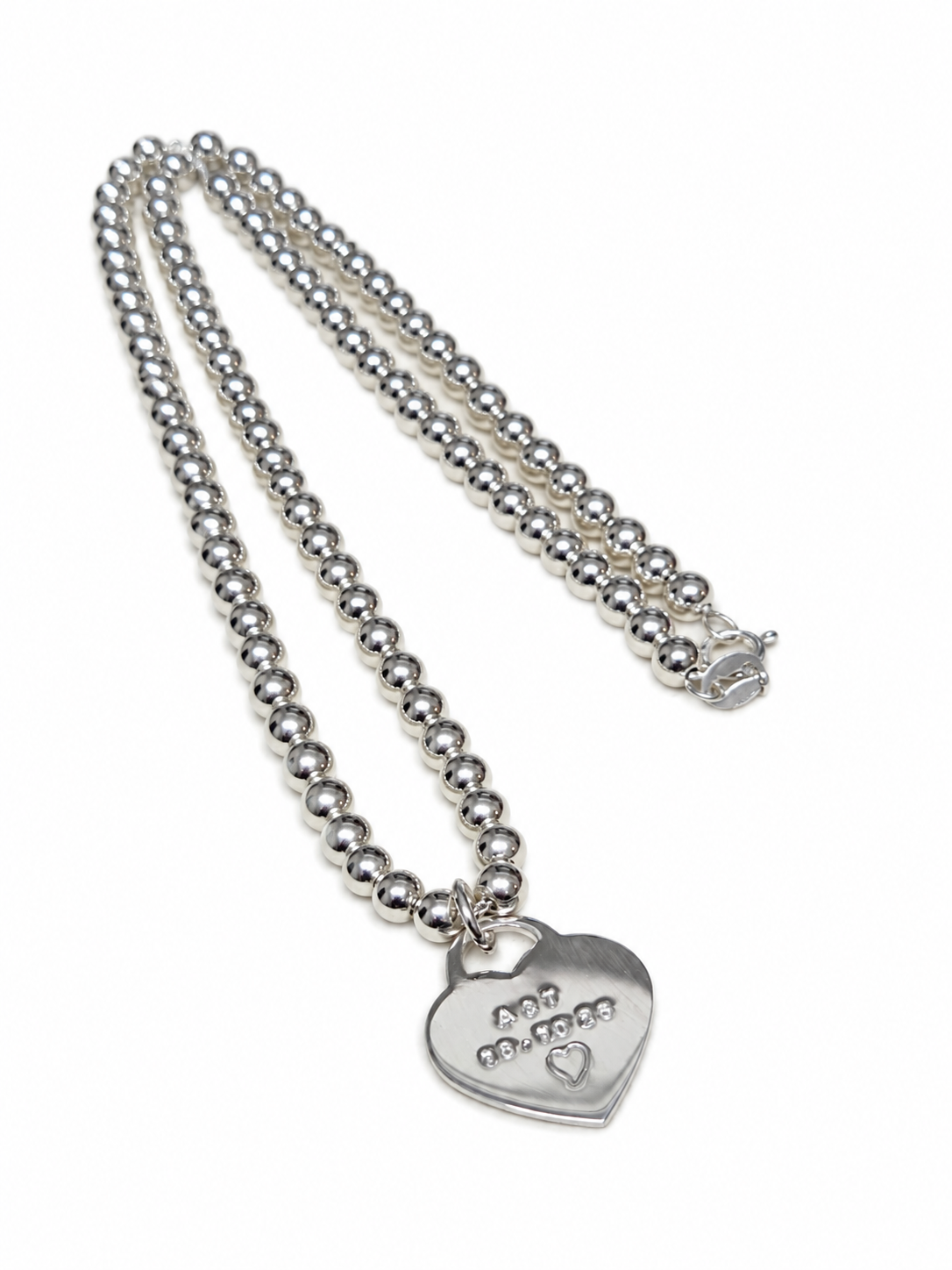 Dear Necklace | Personalised Sterling Silver Bead Necklace