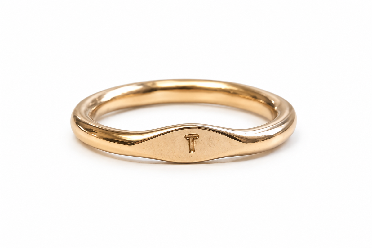 Initial Signet Ring