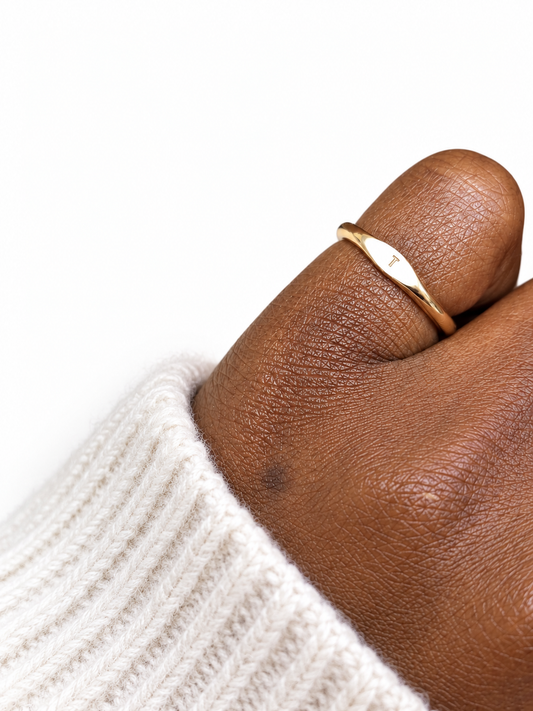 Initial Signet Ring