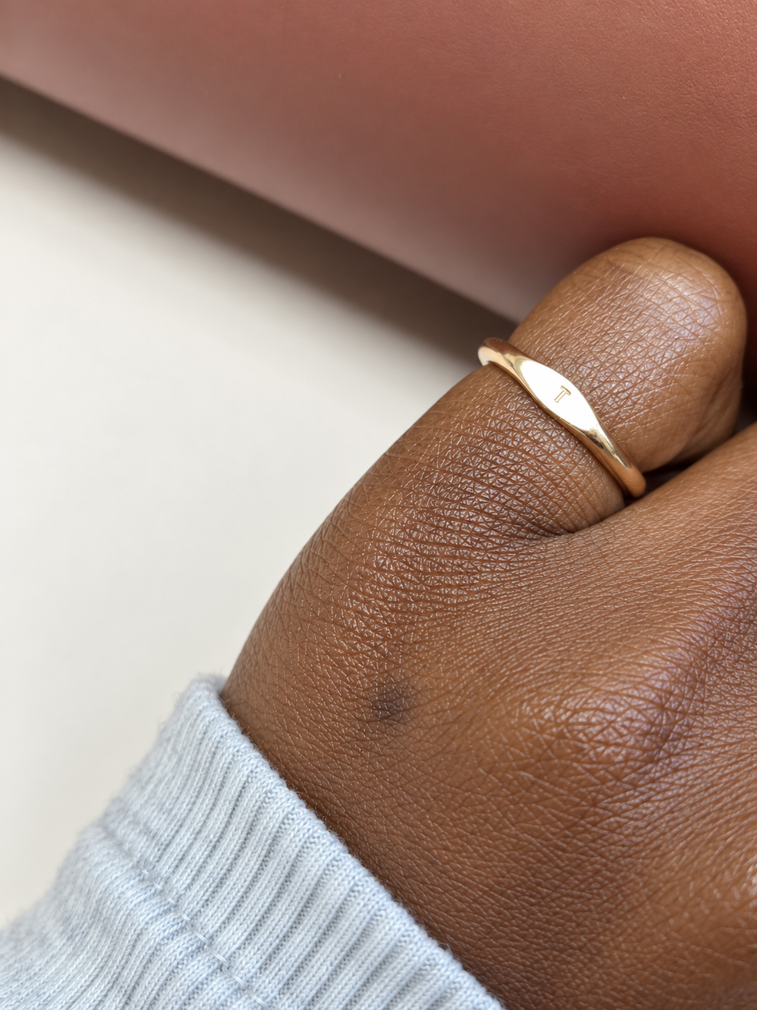 Initial Signet Ring